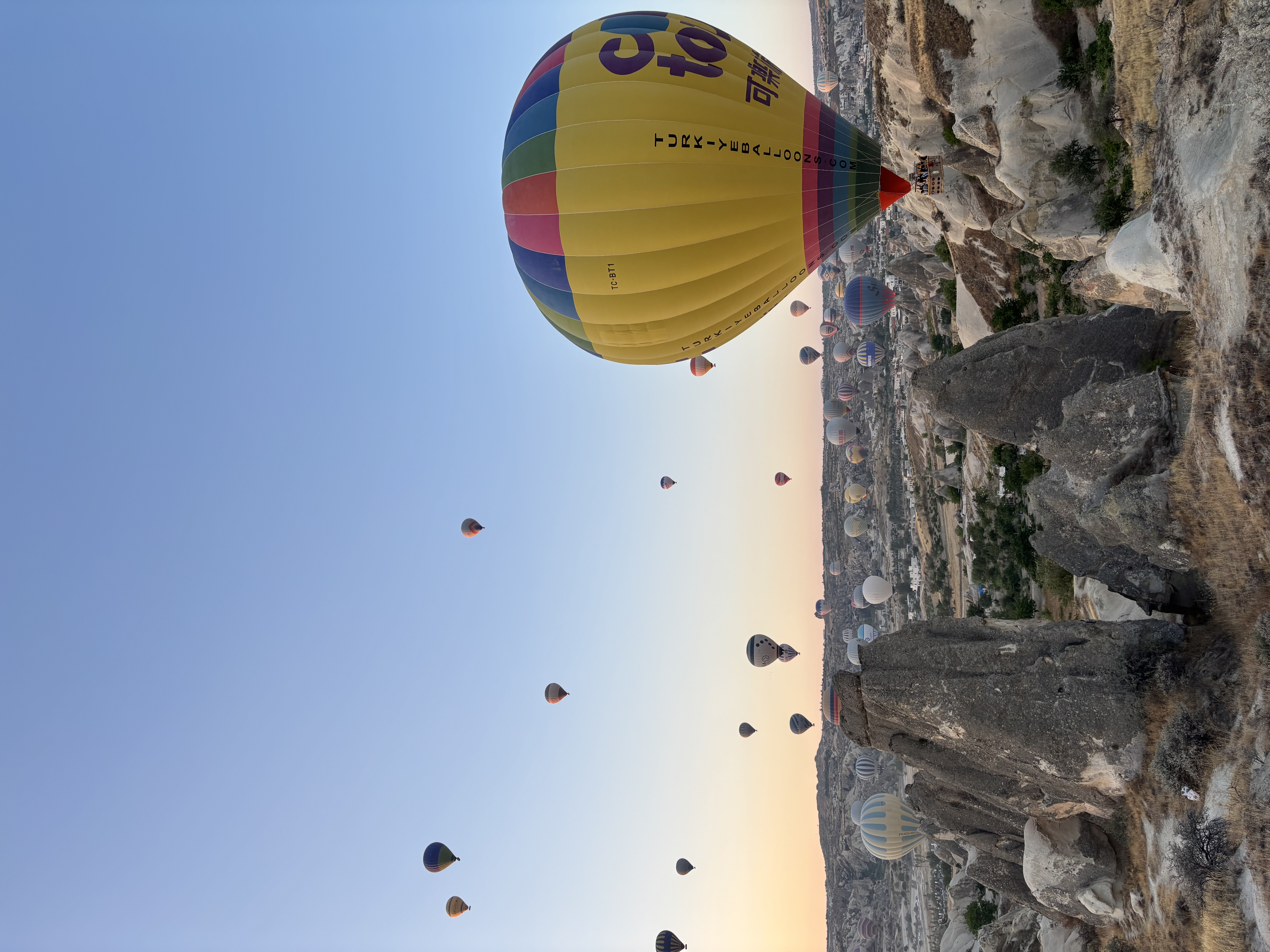 Cappadocia balloons at sunrise