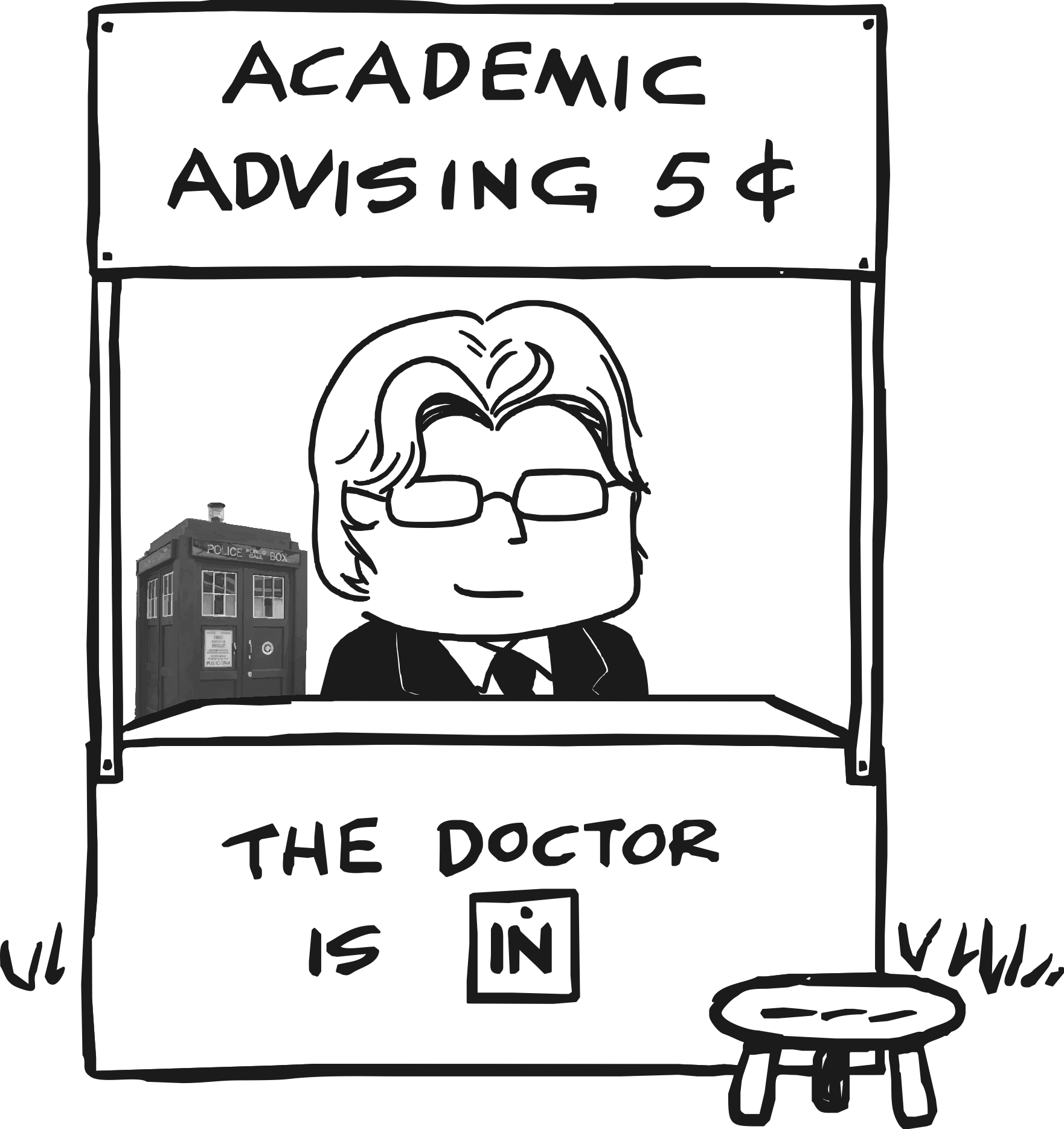 student advisor cartoon