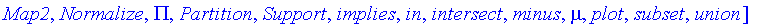 [Arithmetic, Complement, Concentrate, Controller, Core, Cut, Defuzzify, Dilate, FuzzySet, Gamma, Height, IntensifyContrast, IntervalOfInterest, L, Lambda, Map, Map2, Normalize, PI, Partition, Support, ...