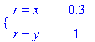 PIECEWISE([r = x, .3],[r = y, 1])