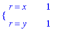 PIECEWISE([r = x, 1],[r = y, 1])