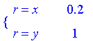 PIECEWISE([r = x, .2],[r = y, 1])