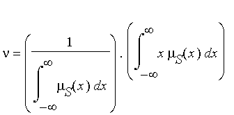 nu = 1/int(mu[S](x),x = -infinity .. infinity).int(x*mu[S](x),x = -infinity .. infinity)