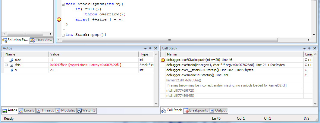 visual studio code debugger size of variables