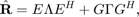 $$\hat{\textbf{R}} = E \Lambda E^H + G \Gamma G^H,$$