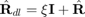 ${\hat{\textbf{R}}_{dl}} = \xi\textbf{I} + \hat{\textbf{R}}$